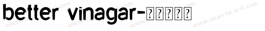better vinagar字体转换